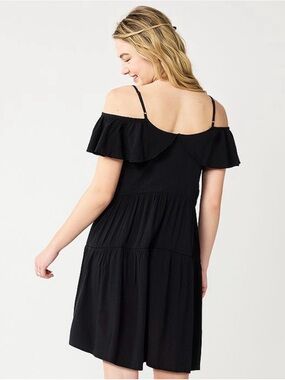 Cold Shoulder Trapeze Dress